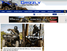 Tablet Screenshot of grizzlyowners.com